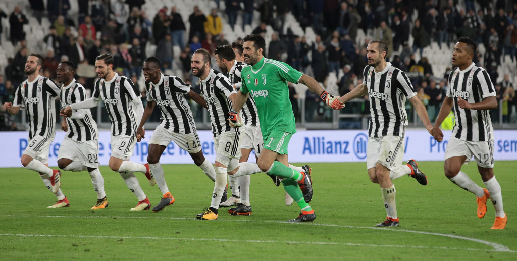 Juventus' players celebrated like they knew the title race was over.