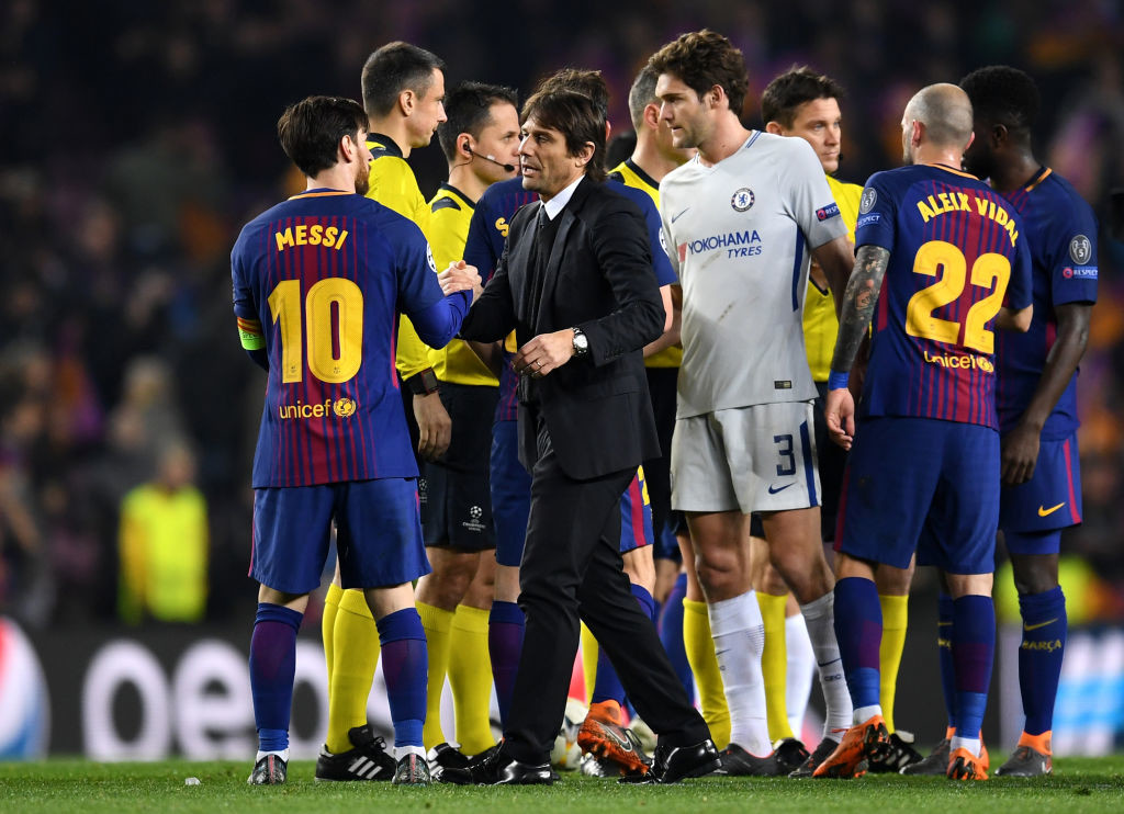 Conte saw his side bow out of Europe with defeat to Barcelona.