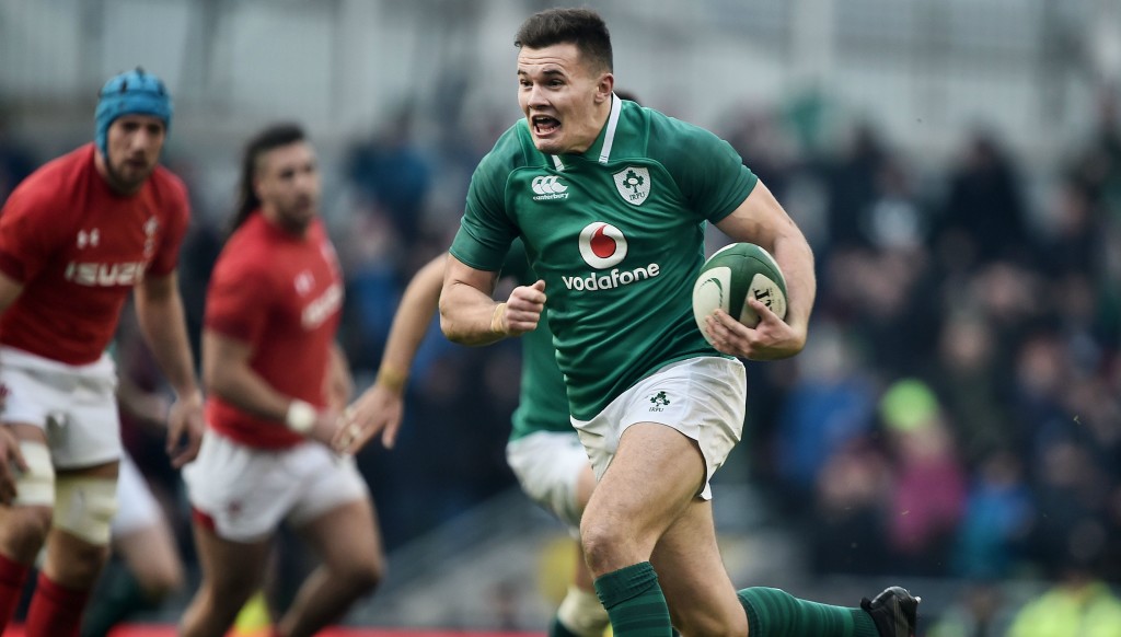 Ireland's Jacob Stockdale - the Six Nation's top tryscorer after three rounds