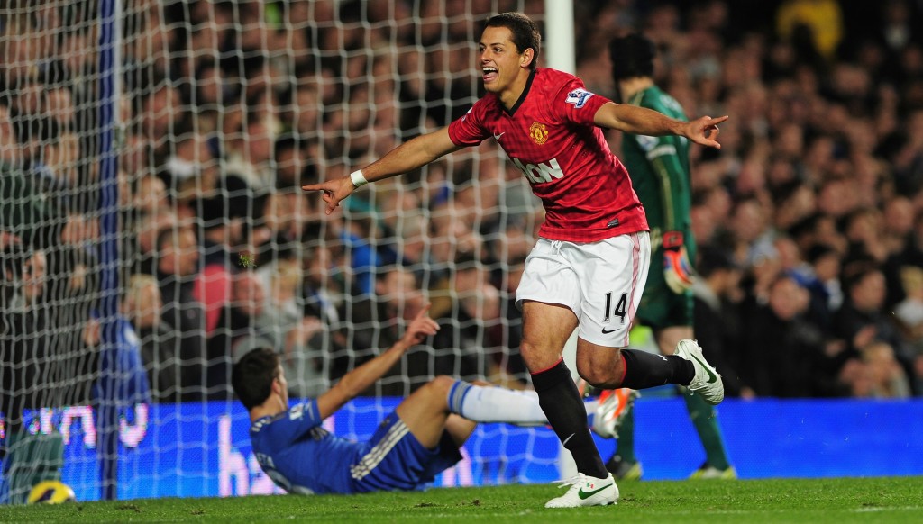 Javier Hernandez scores United's third to cap a fine comeback against Chelsea.