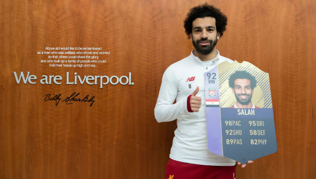 Mohamed Salah is Awarded with the EA SPORTS Player of the Month for February