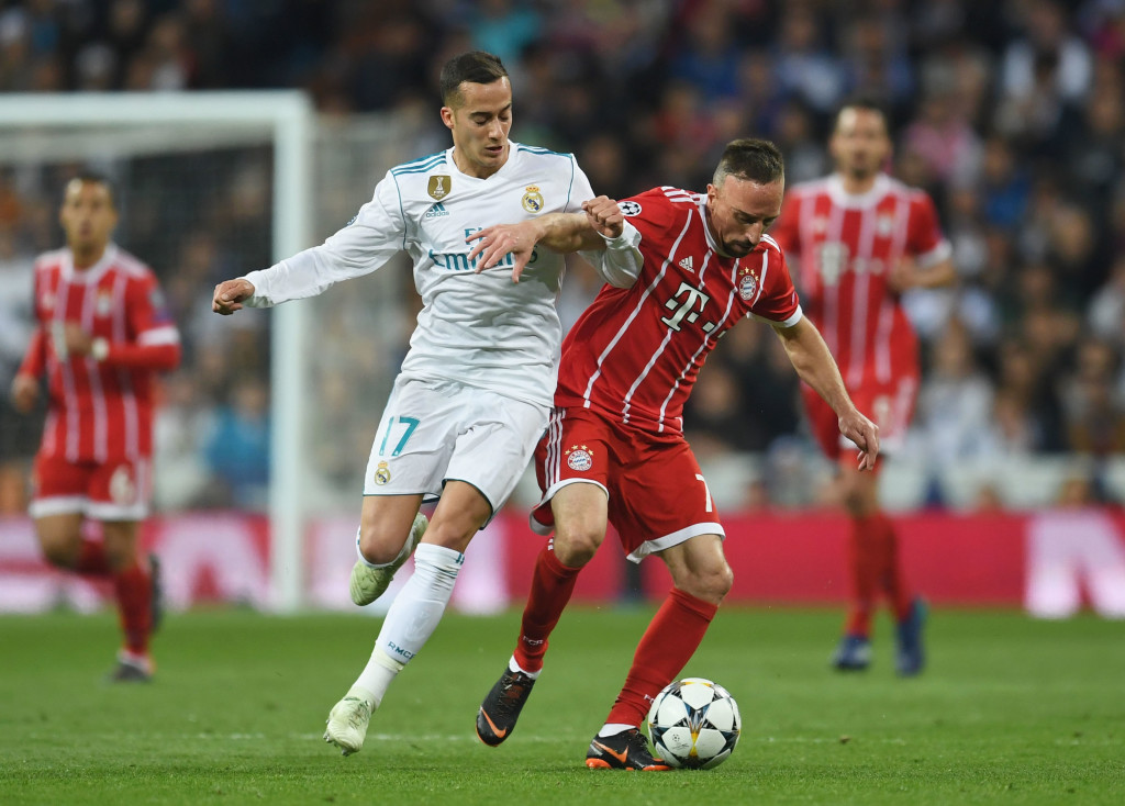 Ribery failed to win his matchup Vazquez as well as he could have.