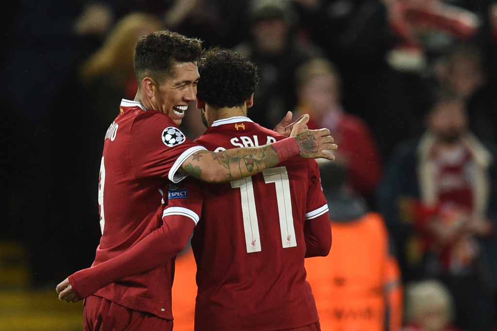 Salah and Firmino led Liverpool to an emphatic victory in the first leg...