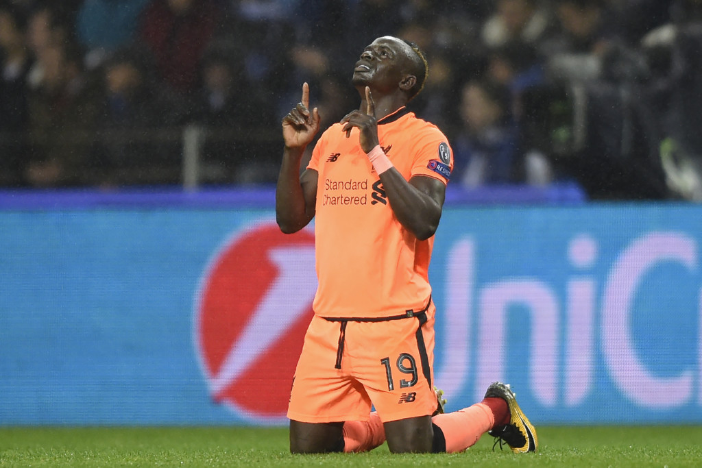 Mane's hat-trick put Liverpool in command of their Round of 16 tie.