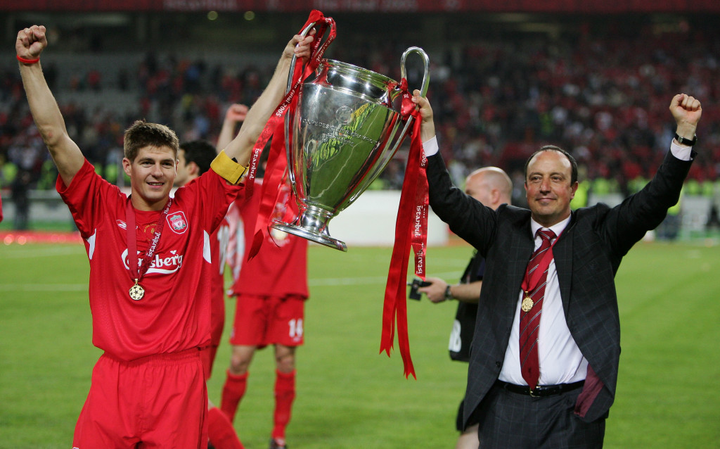Rafa Benitez's Champions League triumph with Liverpool gives him the edge.