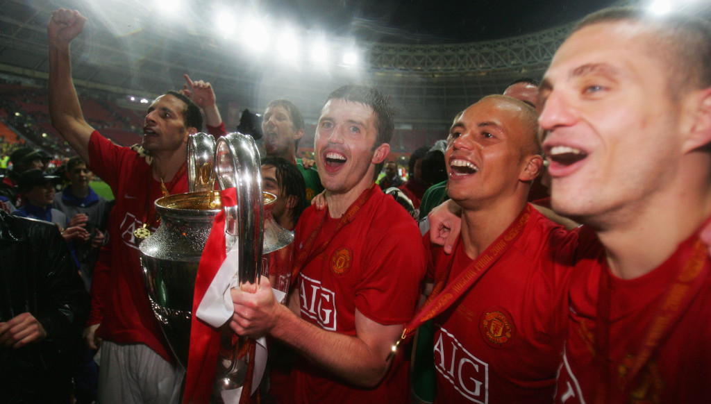 Michael Carrick won a glut of trophies at United, including the 2008 Champions League.