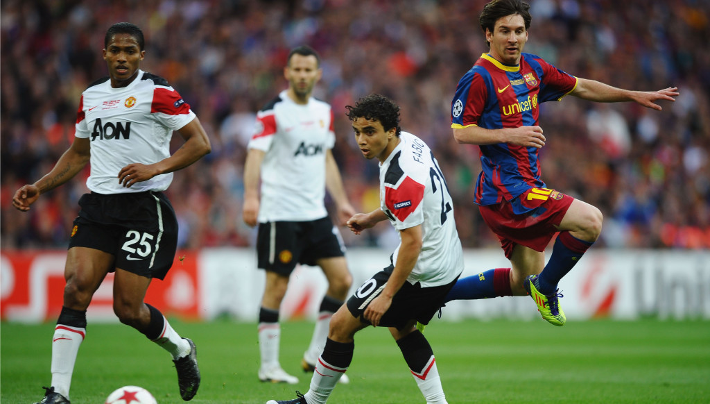 Fabio started the 2011 Champions League final against Barcelona.