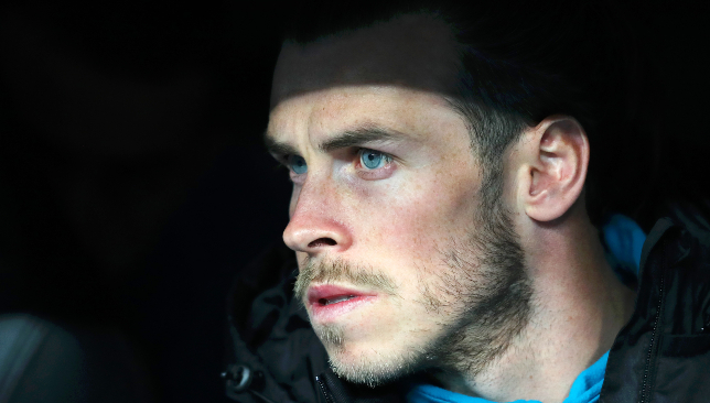 Doom and gloom on the bench: Gareth Bale.