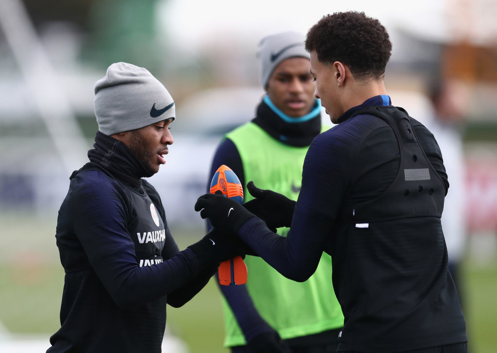 The cavalry: Raheem Sterling (l) and Deli Alli need to support Kane.