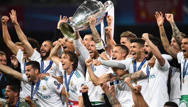 Real Madrid were crowned European champions for the third successive year.