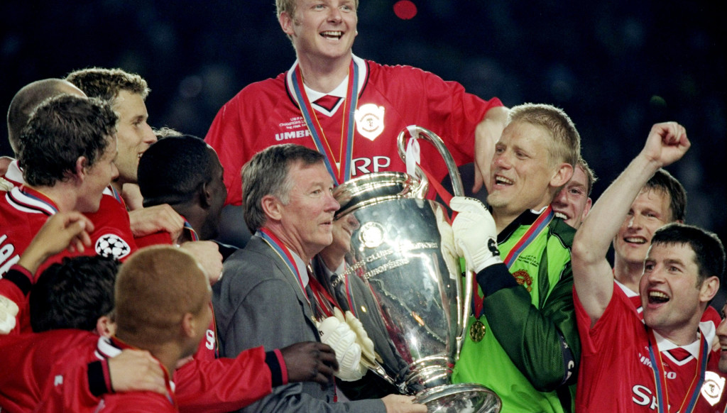 European winners: Manchester United defeated Bayern Munich in '99