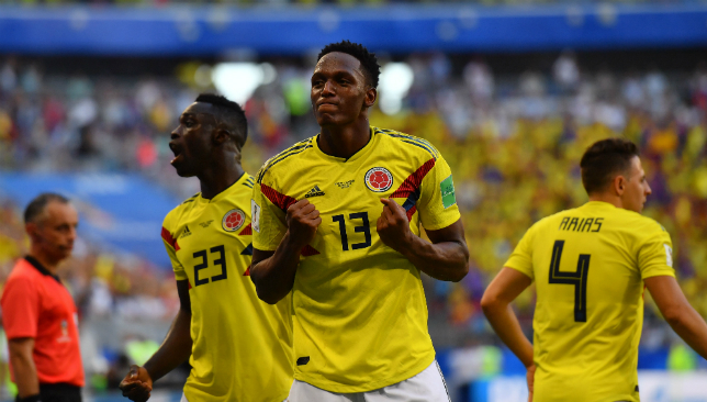 Yerry Mina is the hero for Colombia. 