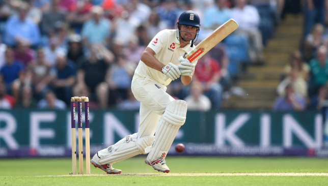 Cook was dismissed after a 43-run innings.