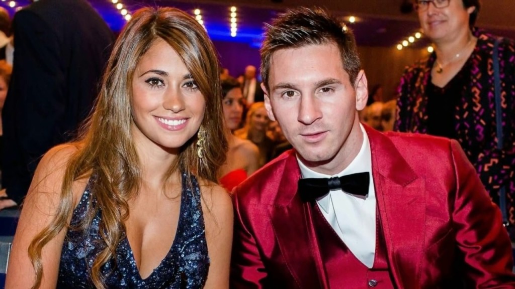 Lionel Messi with his wife Antonella Roccuzzo