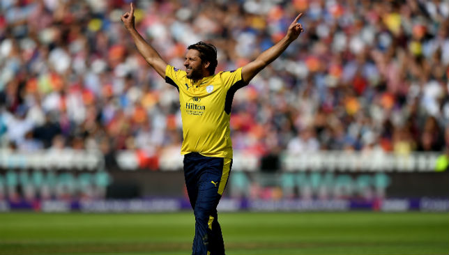 Shahid Afridi played with St Kitts & Nevis Patriots in 2015.