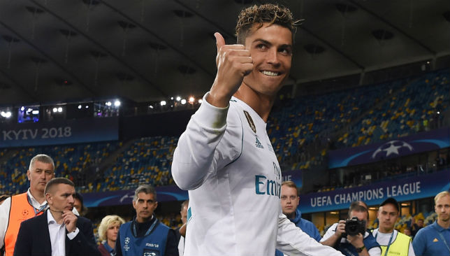 Cristiano Ronaldo gestures