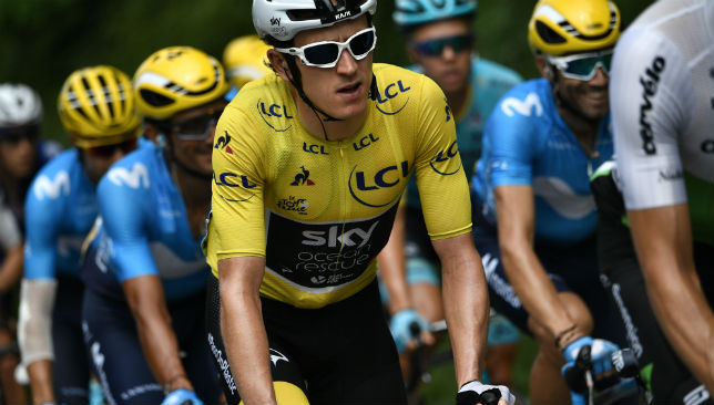 Current Tour de France leader Geraint Thomas.