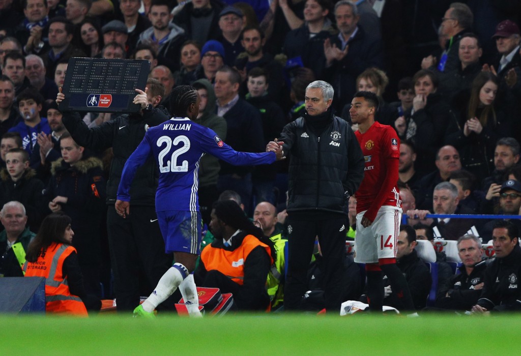 Jose Mourinho is a big fan of Willian, having worked with him at Chelsea