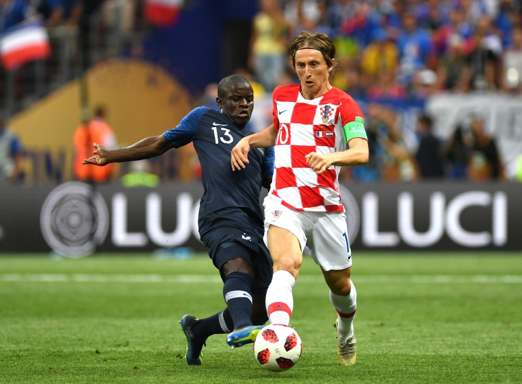 Midfield maestros N'Golo Kante and Luka Modric both make our Team of the Tournament