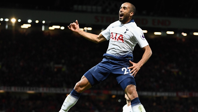 Moura starred in Tottenham's 3-0 win over United earlier this season.