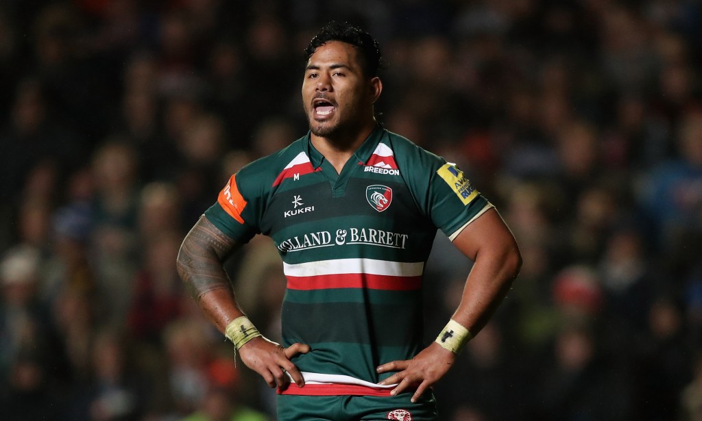 Manu Tuilagi in action for Leicester.