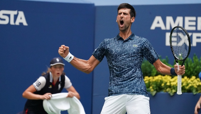 Back to his old self: Novak Djokovic.