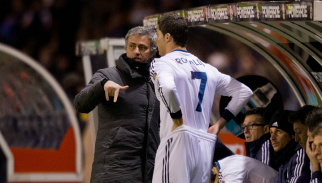 Ronaldo and Mourinho 