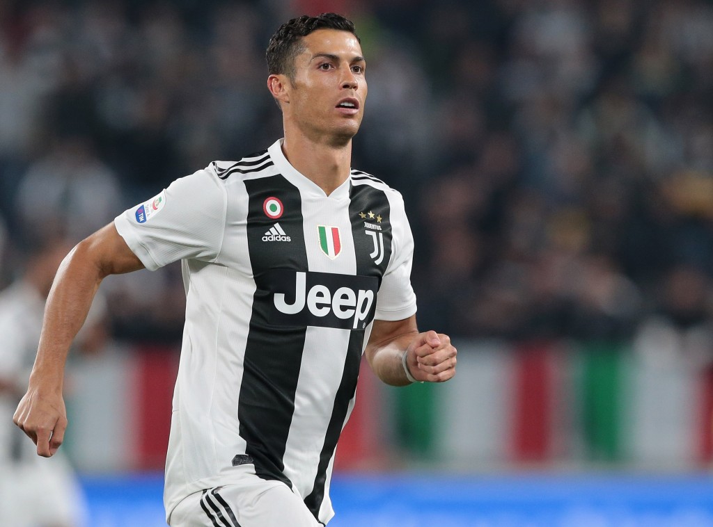 Ronaldo is playing his first big game as a Juventus player.