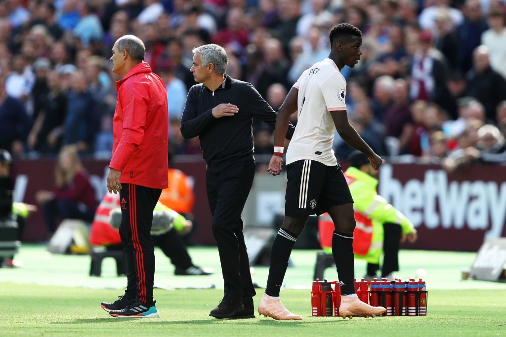 Mourinho took Pogba off early, a decision that will be questioned. 