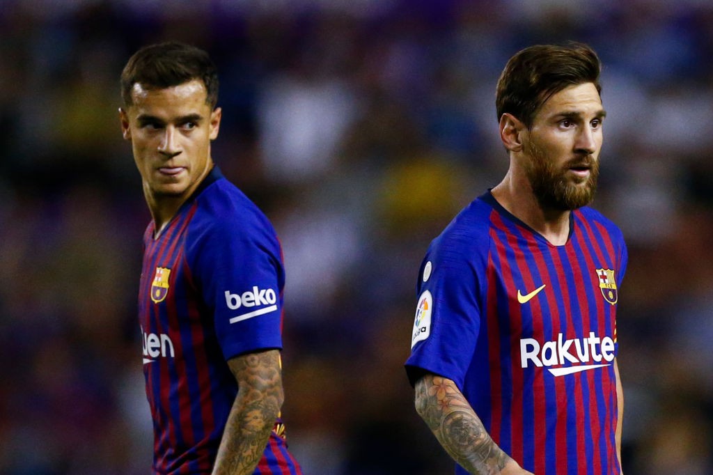 Lionel Messi and Philippe Coutinho 