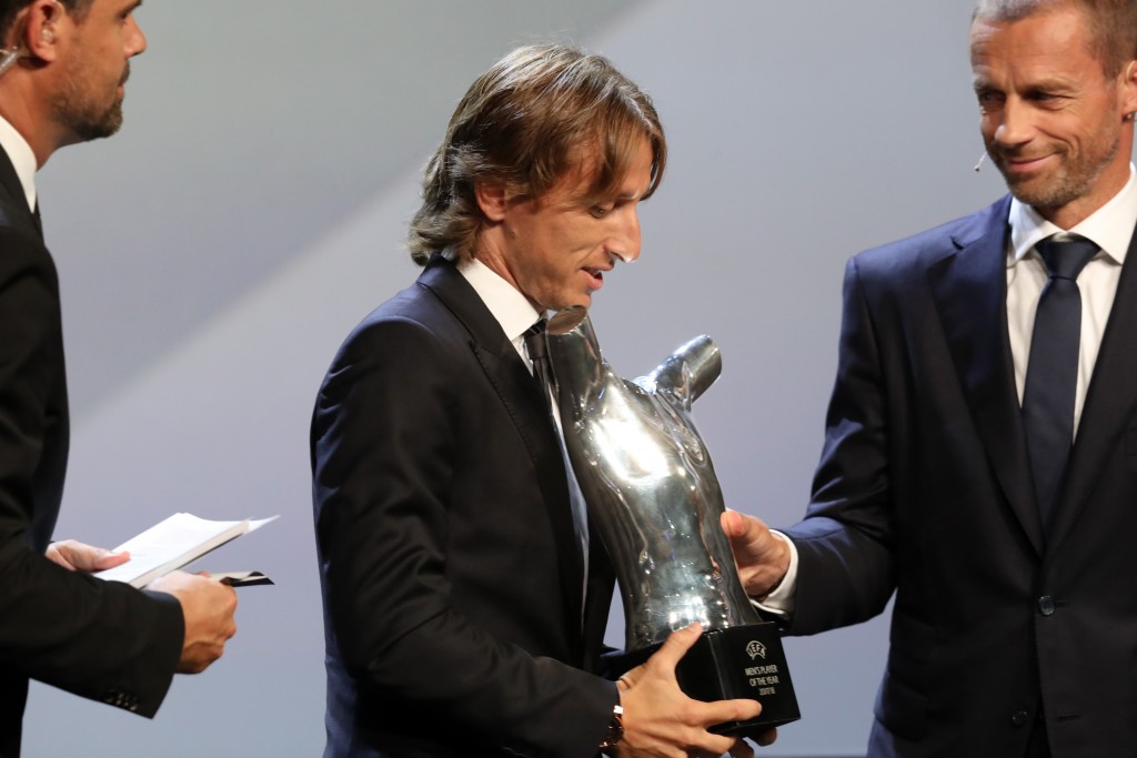 Modric was recently awarded the UEFA men's Player of the Year.