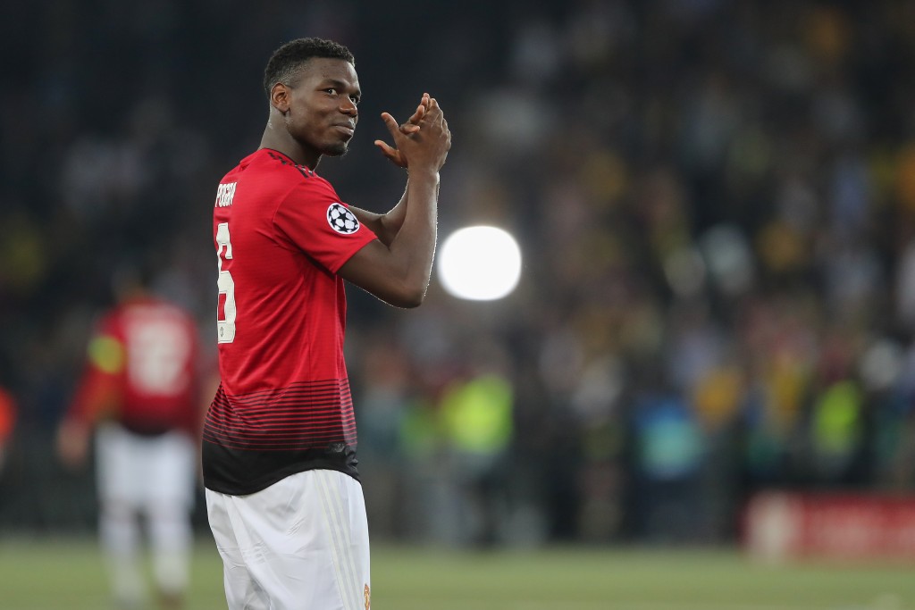 Paul Pogba netted twice for Manchester United