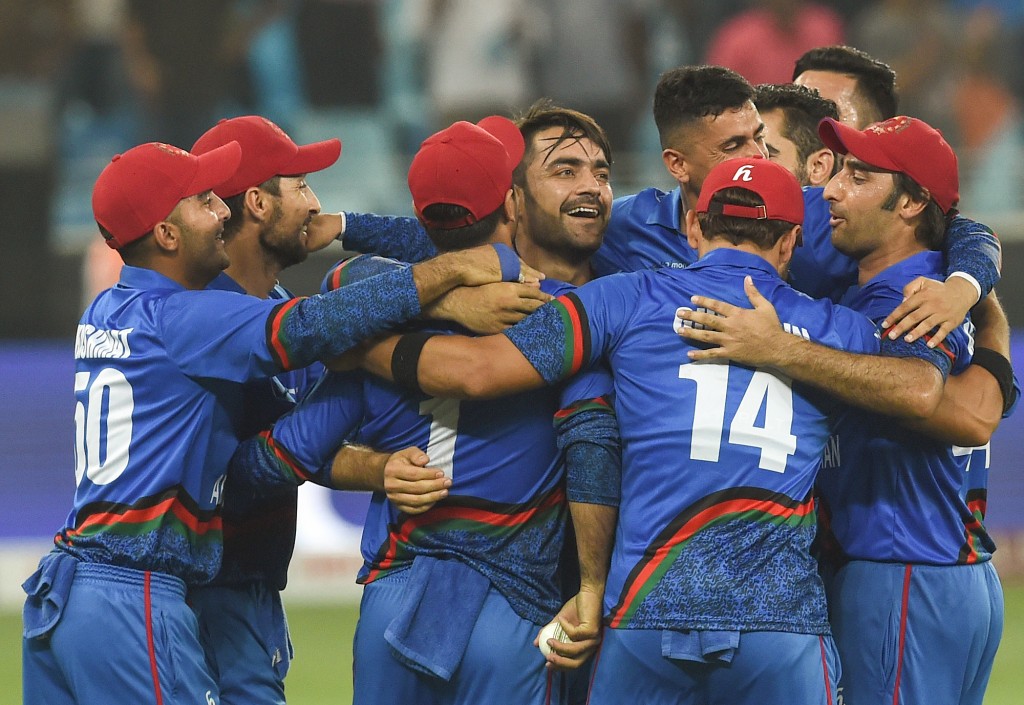 Afghanistan's joyous faces say it all after the tie.