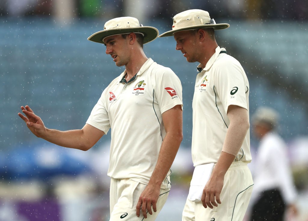 Australia are without the services of Cummins and Hazlewood.