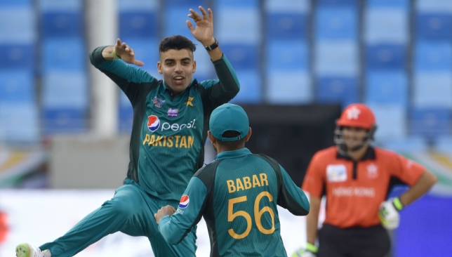 Shadab Khan picked up two wickets in his very first over.