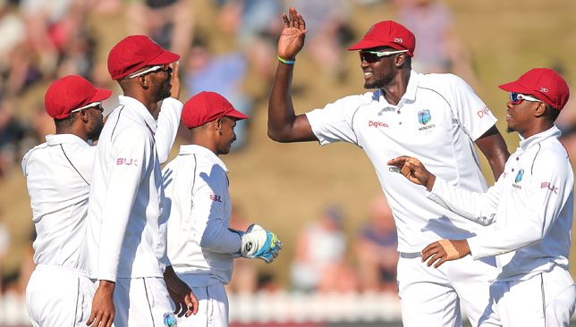 West Indies have been led well by Jason Holder (2nd, r).