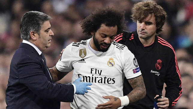 Marcelo limped off injured on Tuesday but should be fit