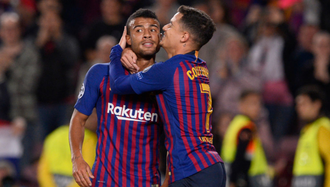 Rafinha and Philippe Coutinho