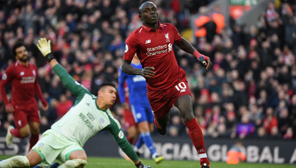 Sadio Mane bagged two as Cardiff were brushed aside at Anfield.