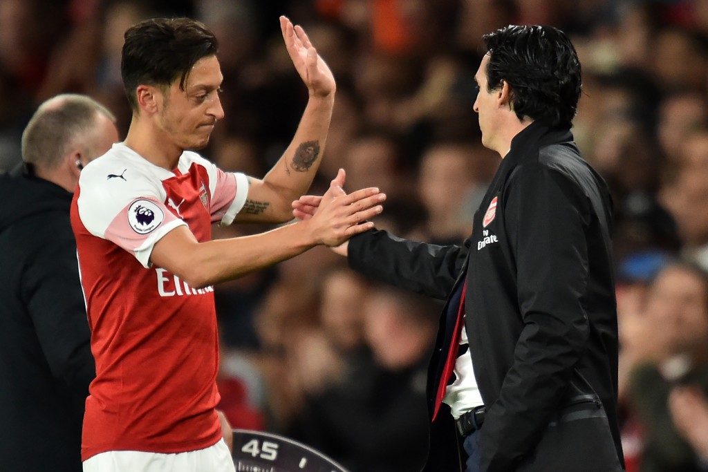 Emery hasn't been able to instill his traditional pressing game with players like Ozil yet.