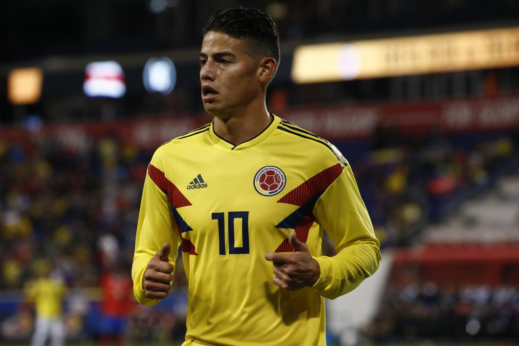James Rodriguez has put in the hard yards for Colombia.