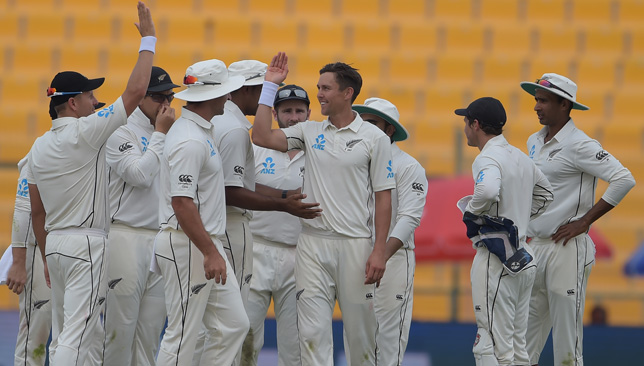 Trent Boult (c)  picked up four wickets in Abu Dhabi.