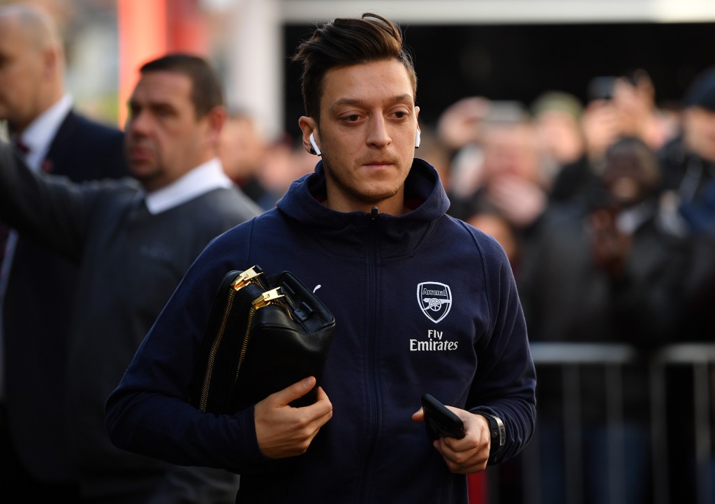Ozil has found game time hard to come by in recent weeks.