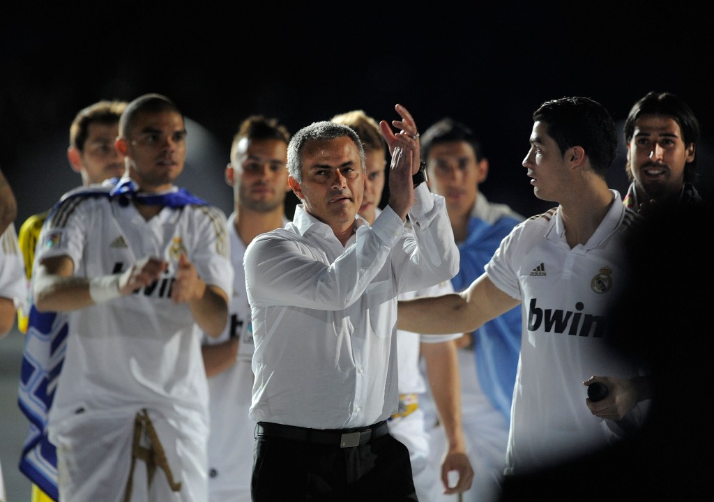 Mourinho led Real to La Liga success v Pep Guardiola's Barcelona.