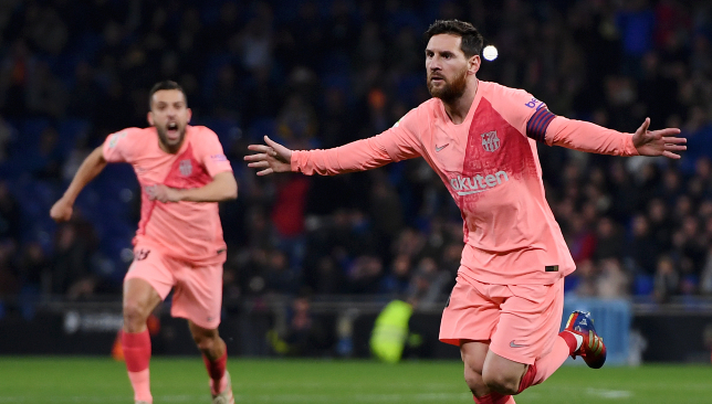 Lionel Messi looks unstoppable at the minute.