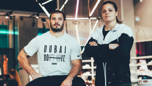 Laura Horvath appear at Nike Dubai 