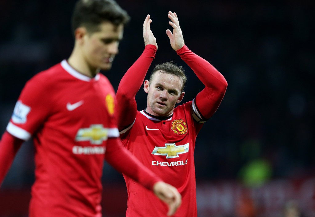 Rooney led United to victory over Spurs in 2015.