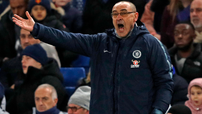 Maurizio Sarri was unhappy with his team's performance against Arsenal