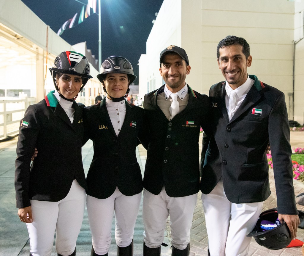 Standing proud: Team UAE