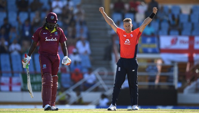 Four wickets including that of Gayle for Tom Curran.